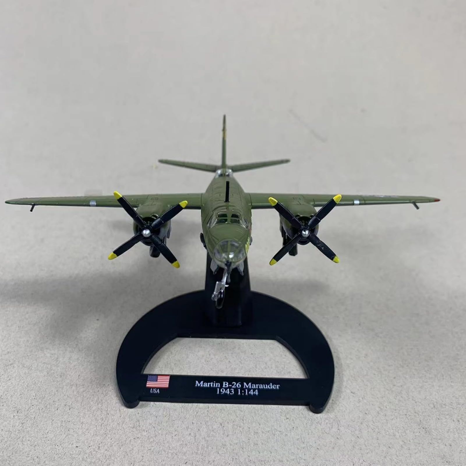 TECKEEN Lega WWII Martin B-26 Marauder Bomber Modello di Aereo Modello 1:144 Modello Simulazione Scienza Exhibition Model