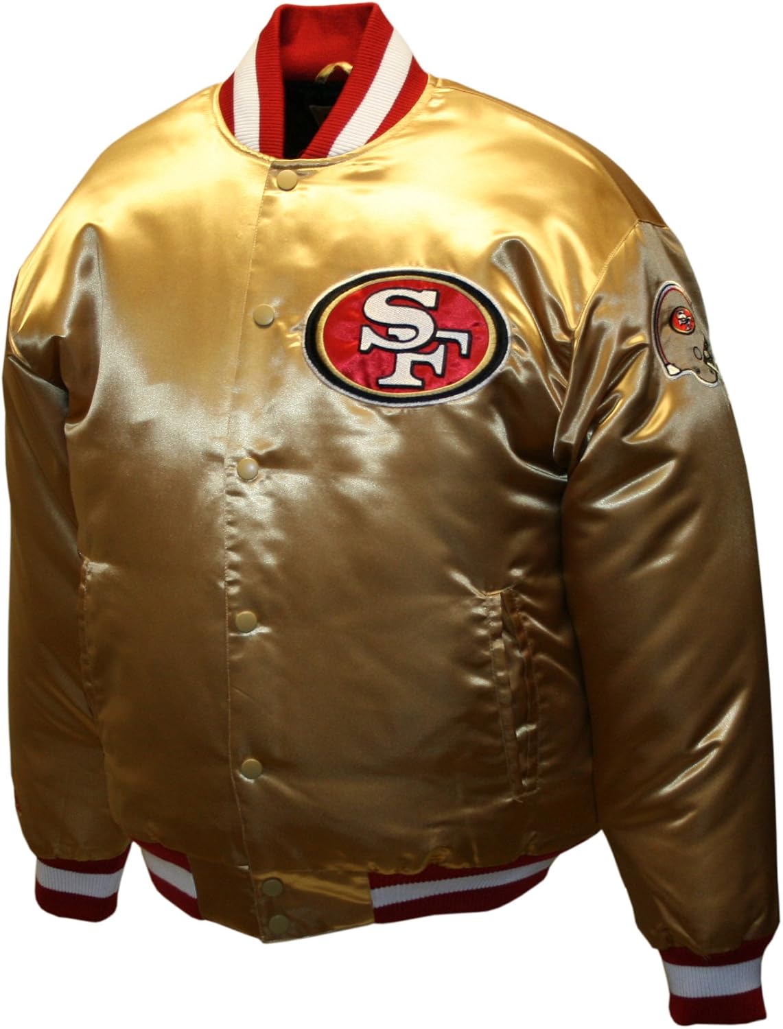 Amazon.com: Chamarra de satin NFL San Francisco 49Ers, excelente calidad,  dorada, para hombre : Deportes y Actividades al Aire Libre