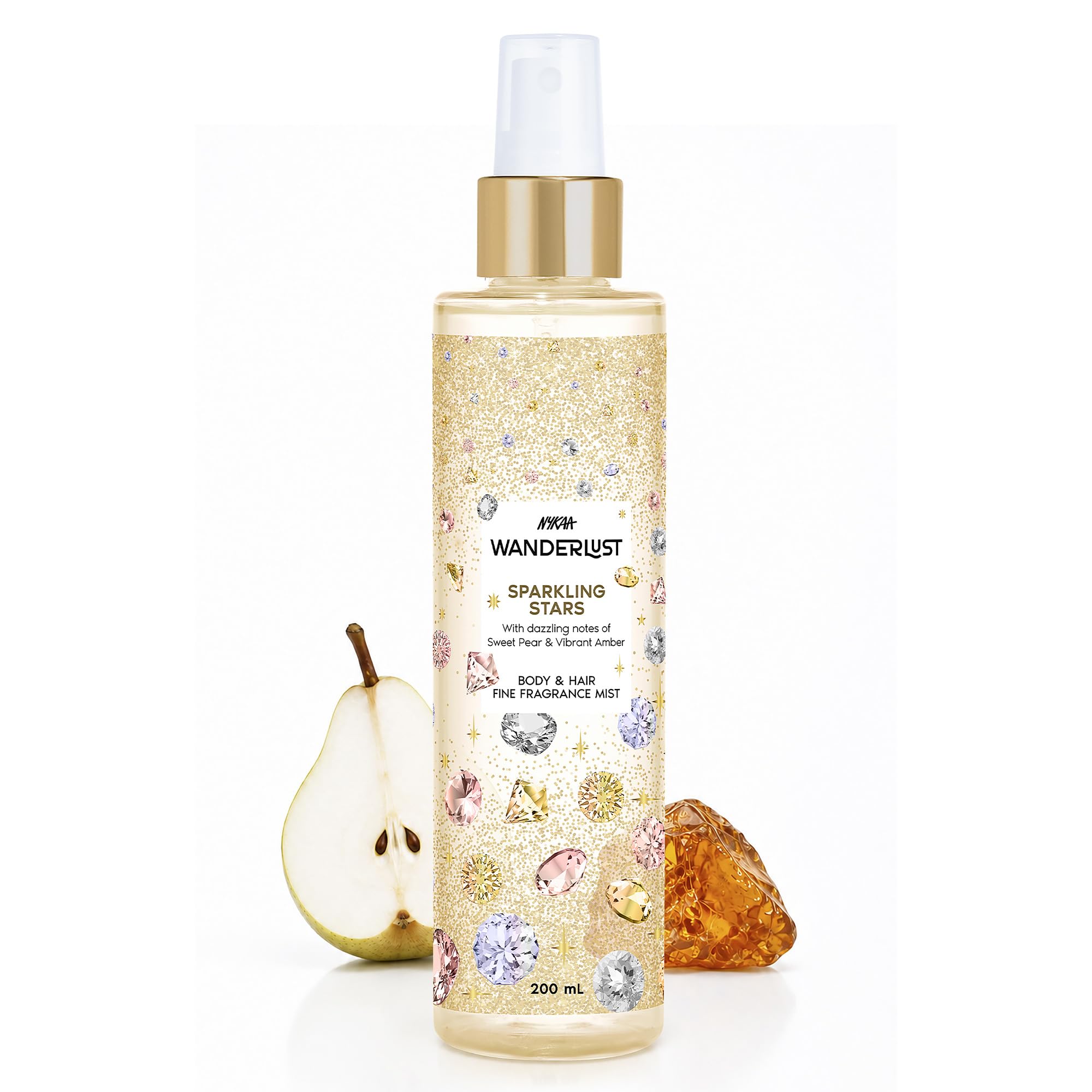 Nykaa Wanderlust Sparkling Stars Long Lasting Fine Fragrance Hair & Body Mist-image-13