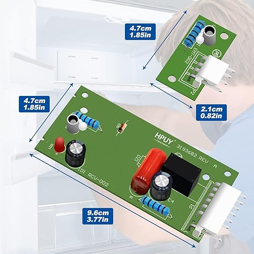 Miniatura 6 de 4389102 W10757851 Kit de placa de control de sensor de hielo para refrigerador compatible con refrigeradores Whirlpool Kenmore que reemplaza