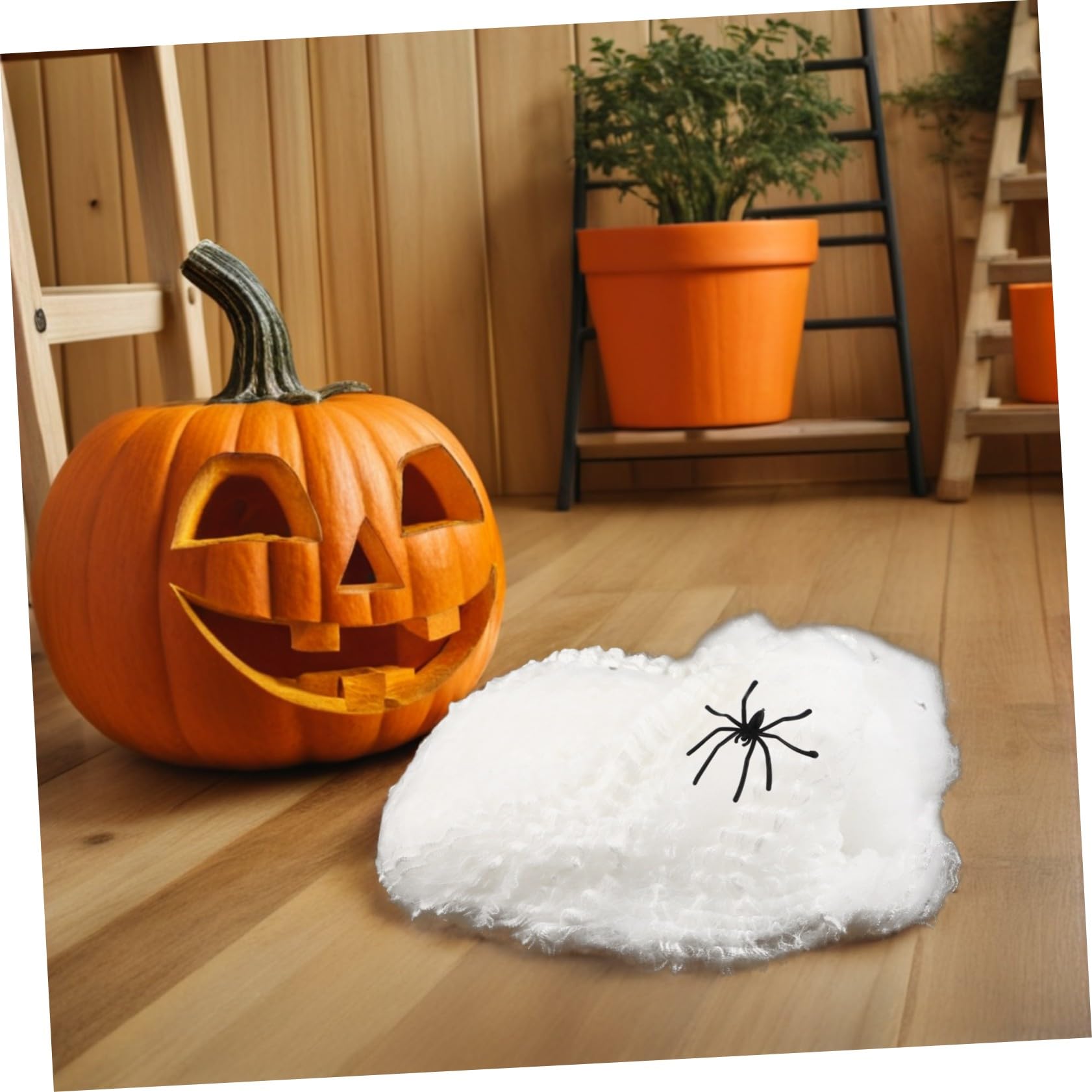 Decorazione Ragnatela di Halloween Ragnatela Spettrale Decorazioni per La Casa Spettrali Ragni Finti di Plastica di Halloween Ragni di Plastica Neri di