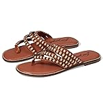 Free People Beatrice Beaded Flat Sandal Bronzer/Natural Combo EU 39.5 (US Women's 9.5) M