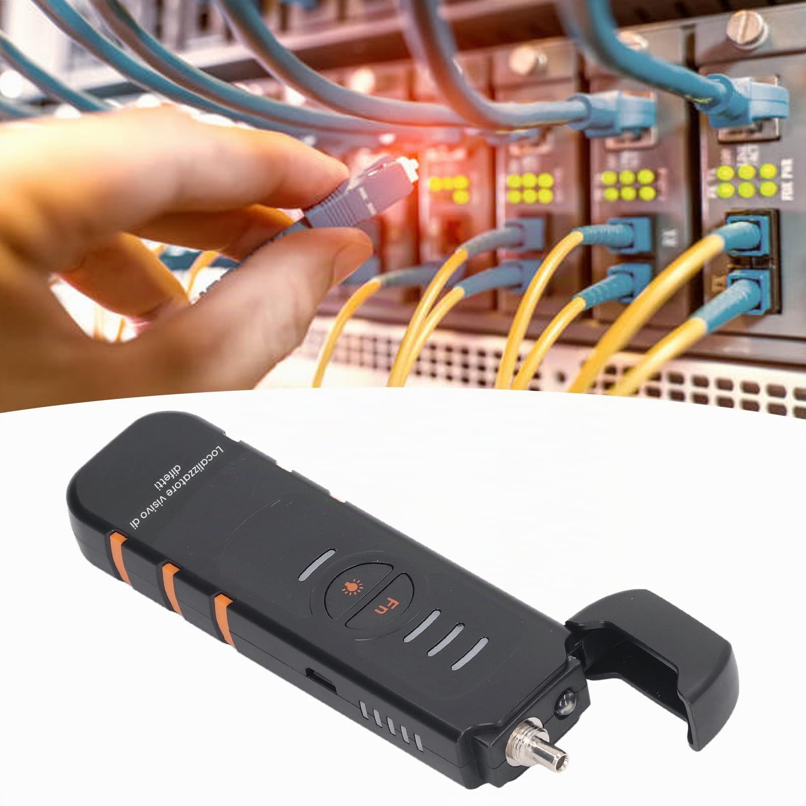 Locatore di Guasto Visivo da 15 Km, Tester per Cavi in ​​Fibra Ottica da 2,5 Mm Interfaccia Universale Ven Penna di Prova in Fibra Ottica per Tester Multifunzione di