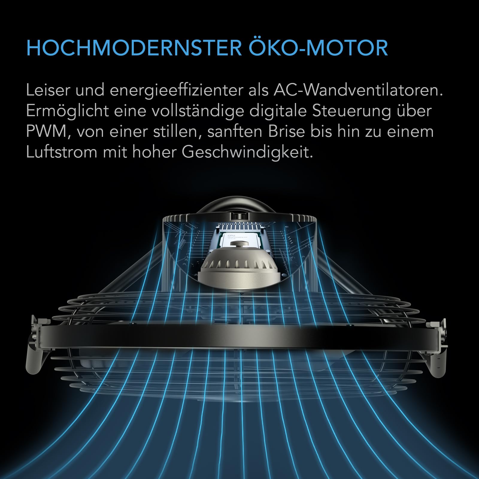AC Infinity CLOUDLIFT S14 Industrieller Wandventilator 350 mm EC-Motor 10-Stufen-Drehzahlregler