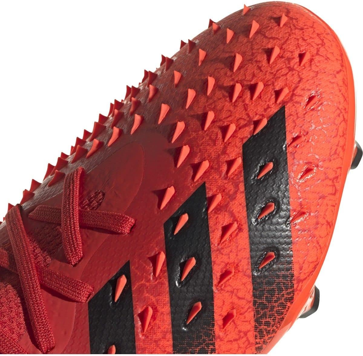 adidas Fingersave Predator Match Glove Soccer Shoe (mens) Red/Black/Solar Red 6.5