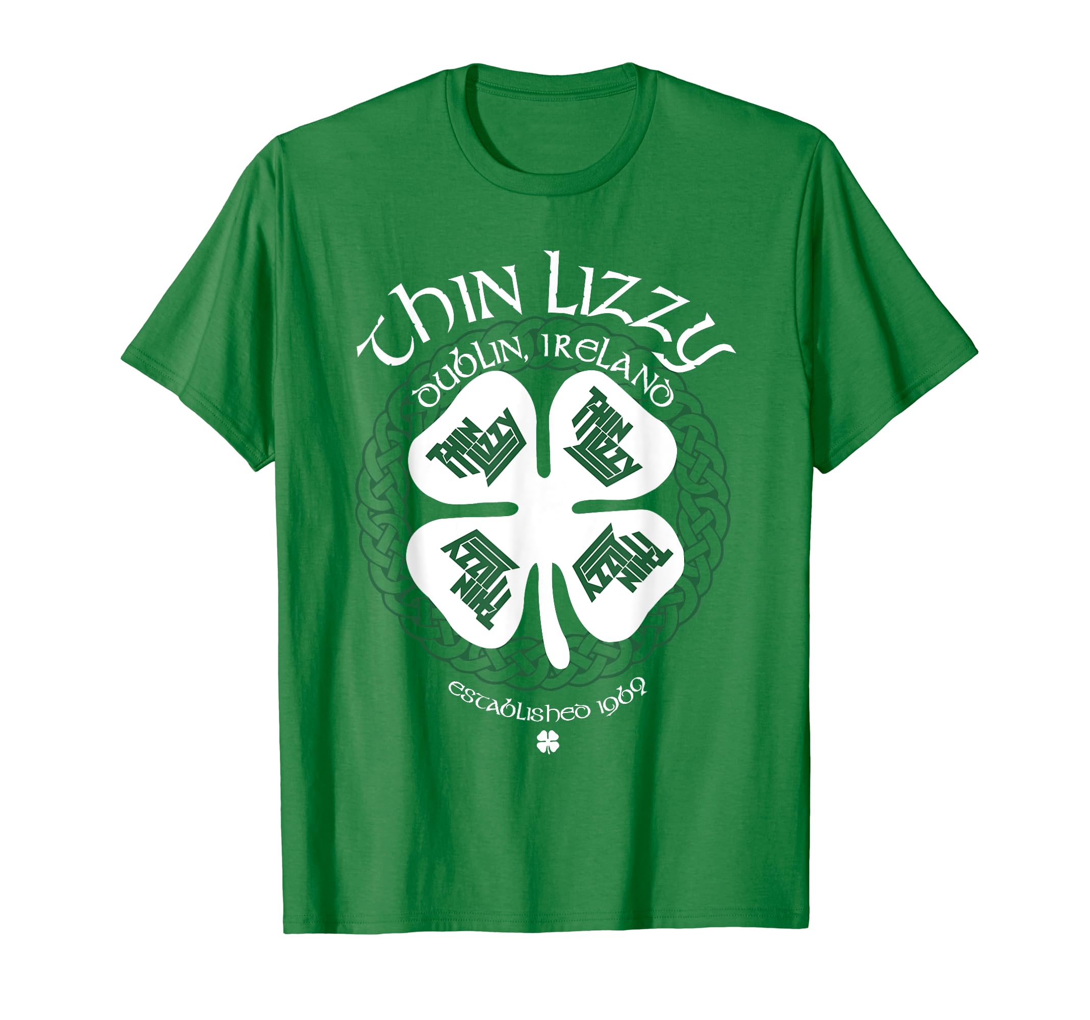 Thin Lizzy OfficialThin Lizzy – Celtic Shamrock T-ShirtOEKO-TEX STANDARD 100