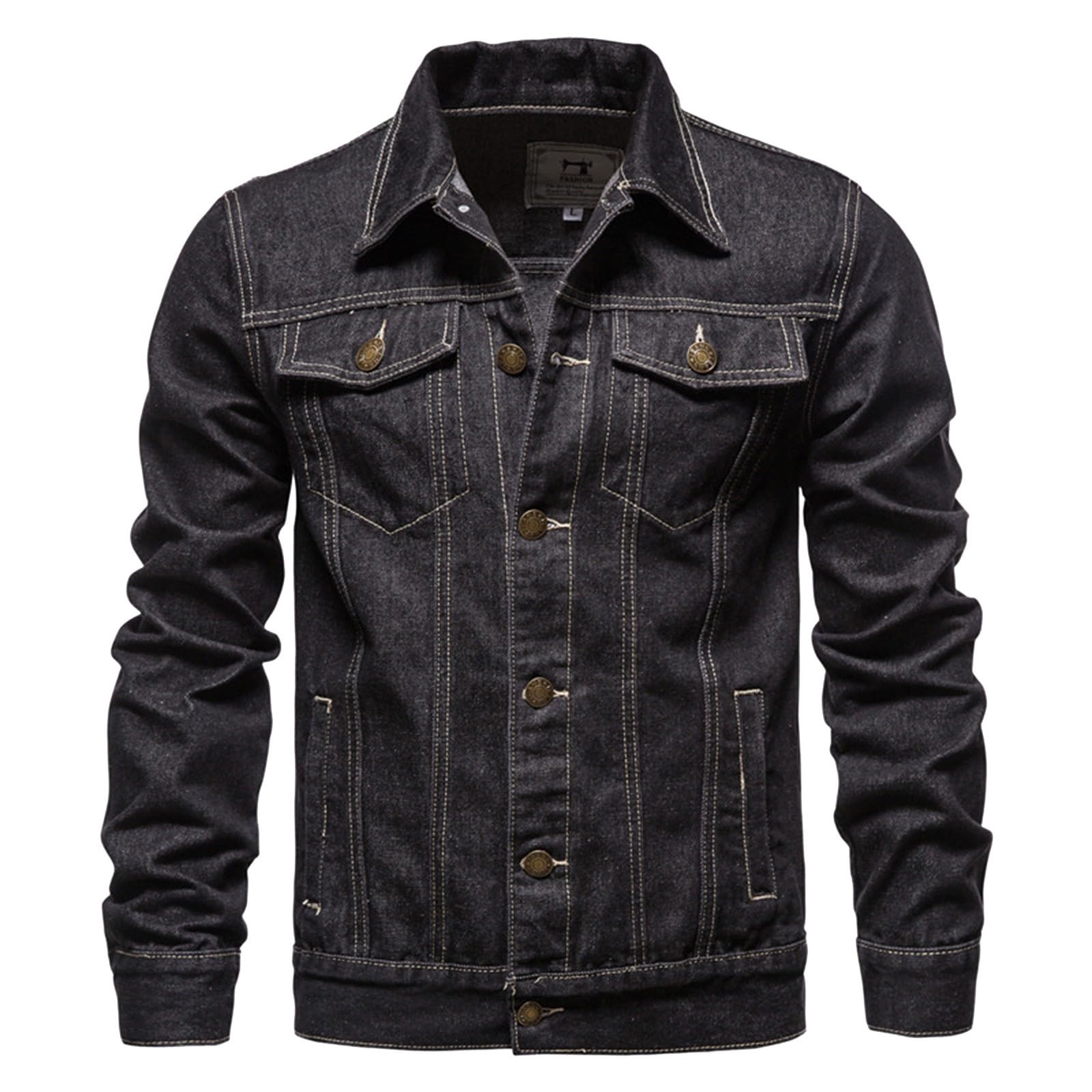 Generisch Jeansjacke Herren Stretch Jacke Herren Elegant Übergangsjacke