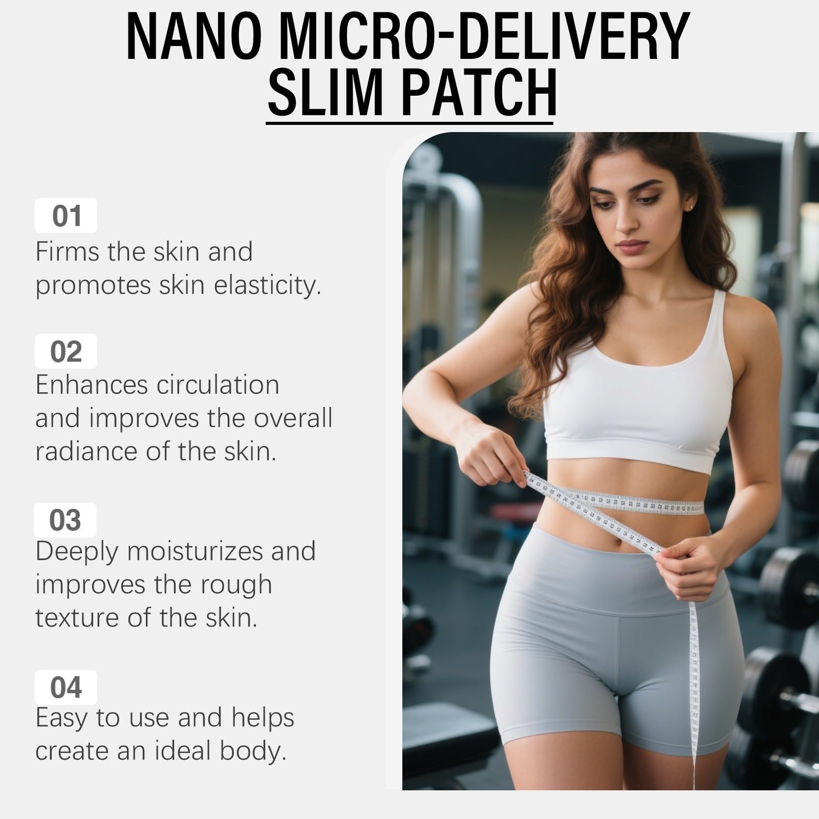 Moringa Seed x Berberine Nano-Microneedle Slimming Patches, ingredienti naturali, facili da usare, invisibili sotto clothing, adatti per uomini e donne.