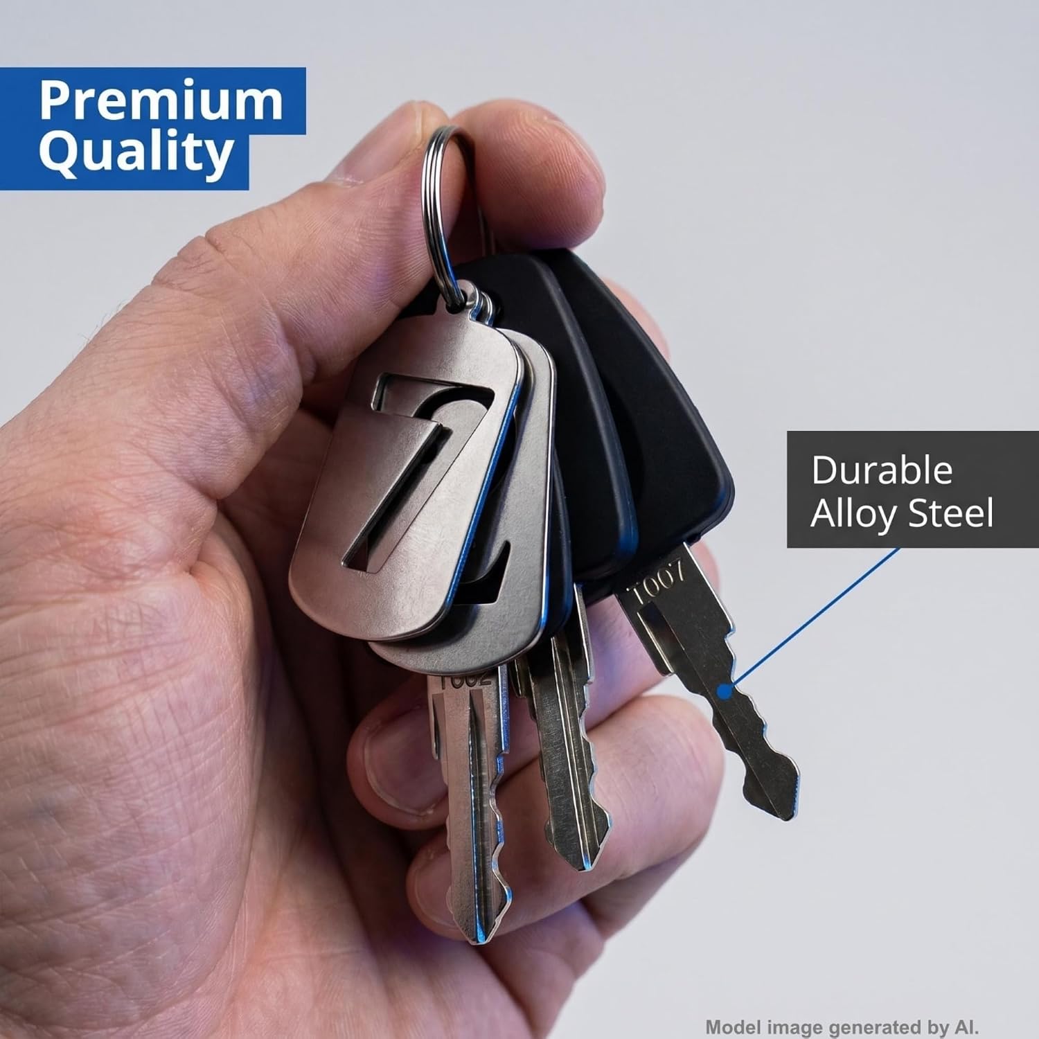 Luggage Lock Replacement and Spare Key – Fits 002/007 Lock Cores – Universal Luggage Key (EMKEY-002/007)