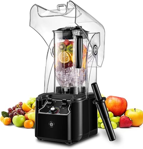 Commercial Blender for Smoothies 2200W, 80 Oz, 15 Speeds