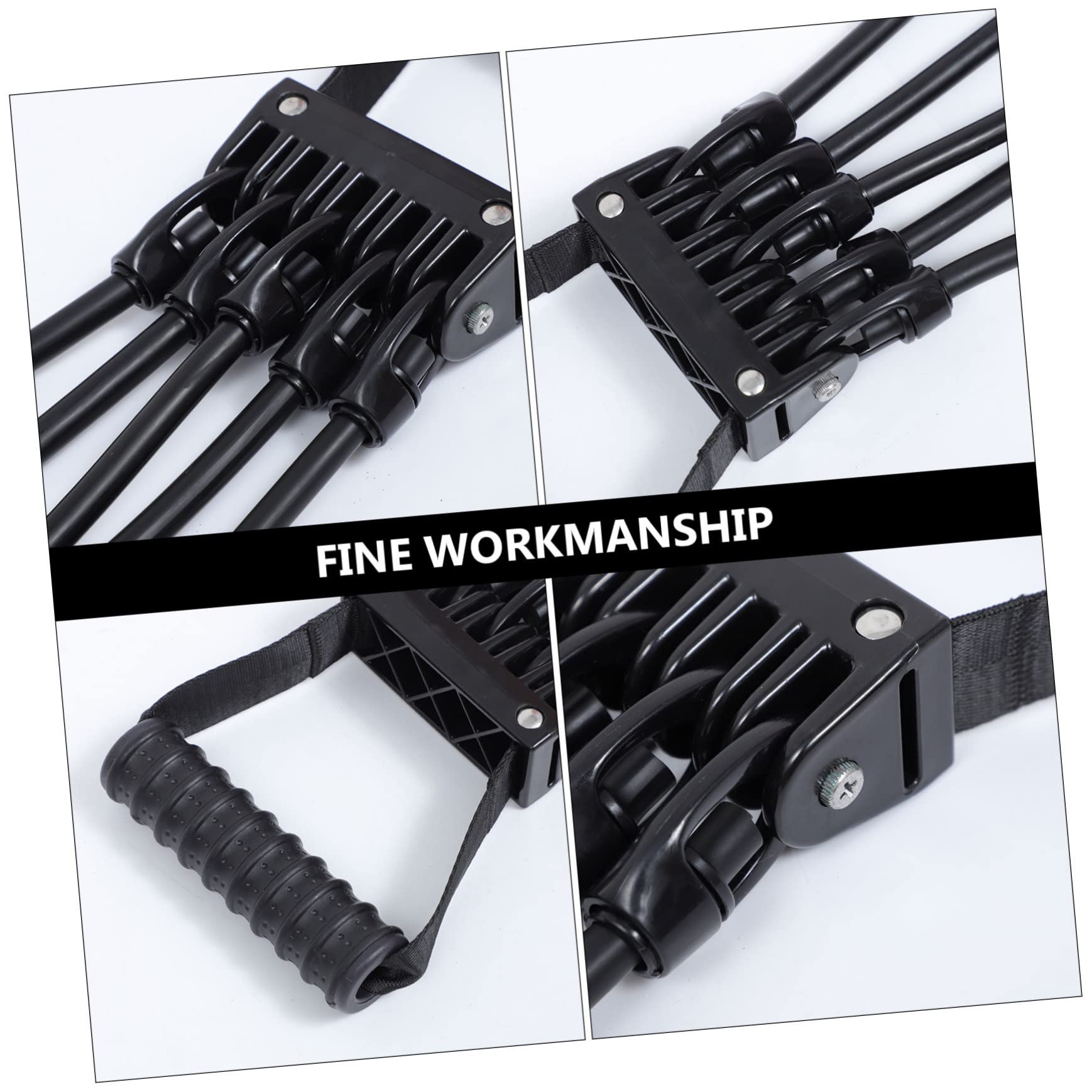 Banda Elastica Espansore Torace Nero per Allenamento Fitness | Super Elasticità, Lattice e Plastica, per Principianti Fitness e Bodybuilding