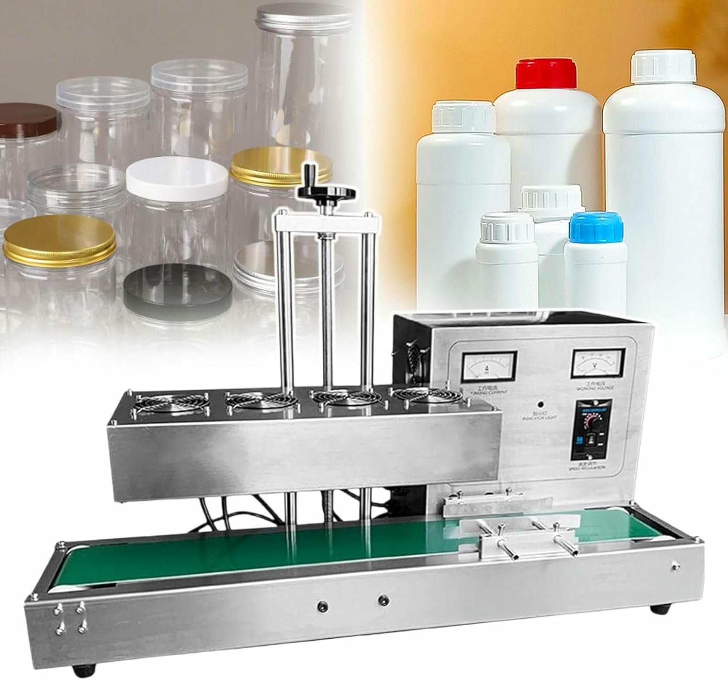 Bottling Tapas Sealant by Electromagnetic Induction, Bottling Tapas Sealant, Automatic Aluminum Paper Sealing Machine