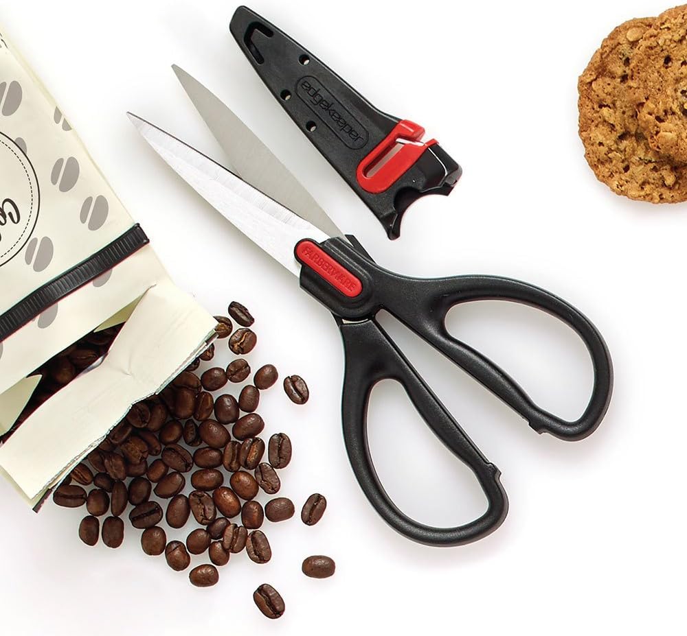 Farberware Self-Sharpening Stainless Steel All-Purpose Shears with Edgekeeper Sleeve