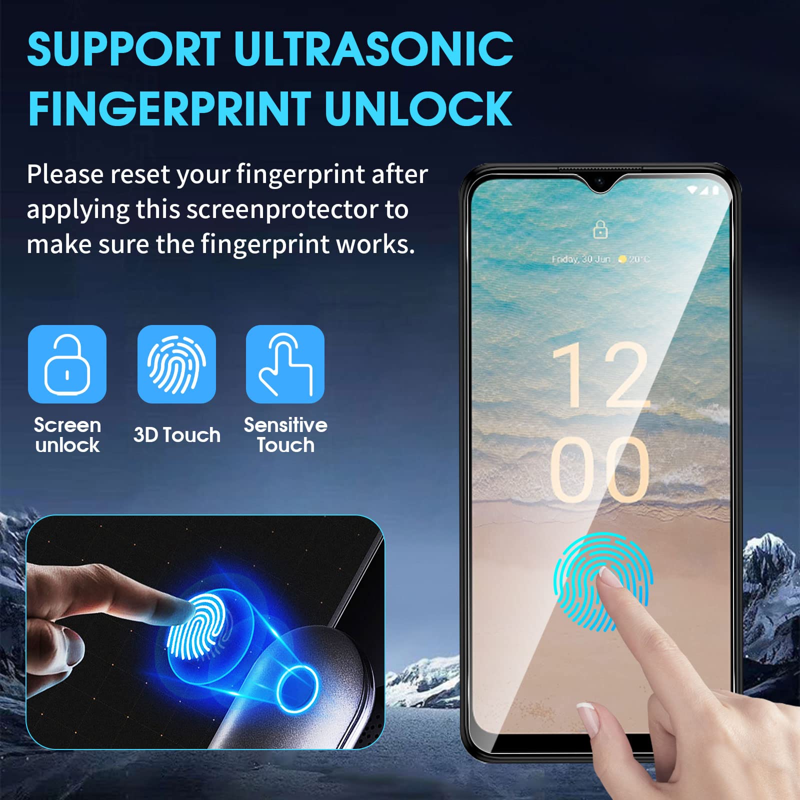 LCEHTOGYE Pellicola Prottetiva per Nokia G22, [3 Pezzi] Durezza 9H