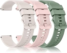 GloryFit Smart Watch Straps for GloryFit T80 T70 T60 T50 P99 P98 Smartwatch, [3-PACK] Quick Release Silicone Replacement Bands