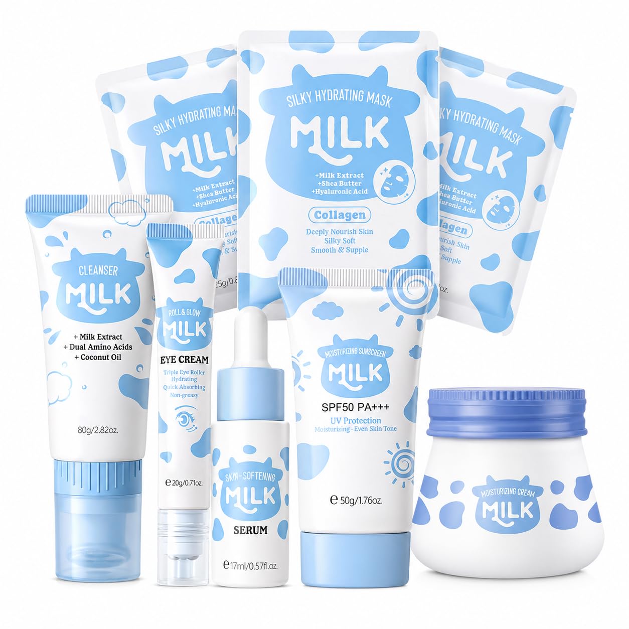 Amazon.com: 8 In 1 Milk Skincare For Girls 10-12, Hydrating Set