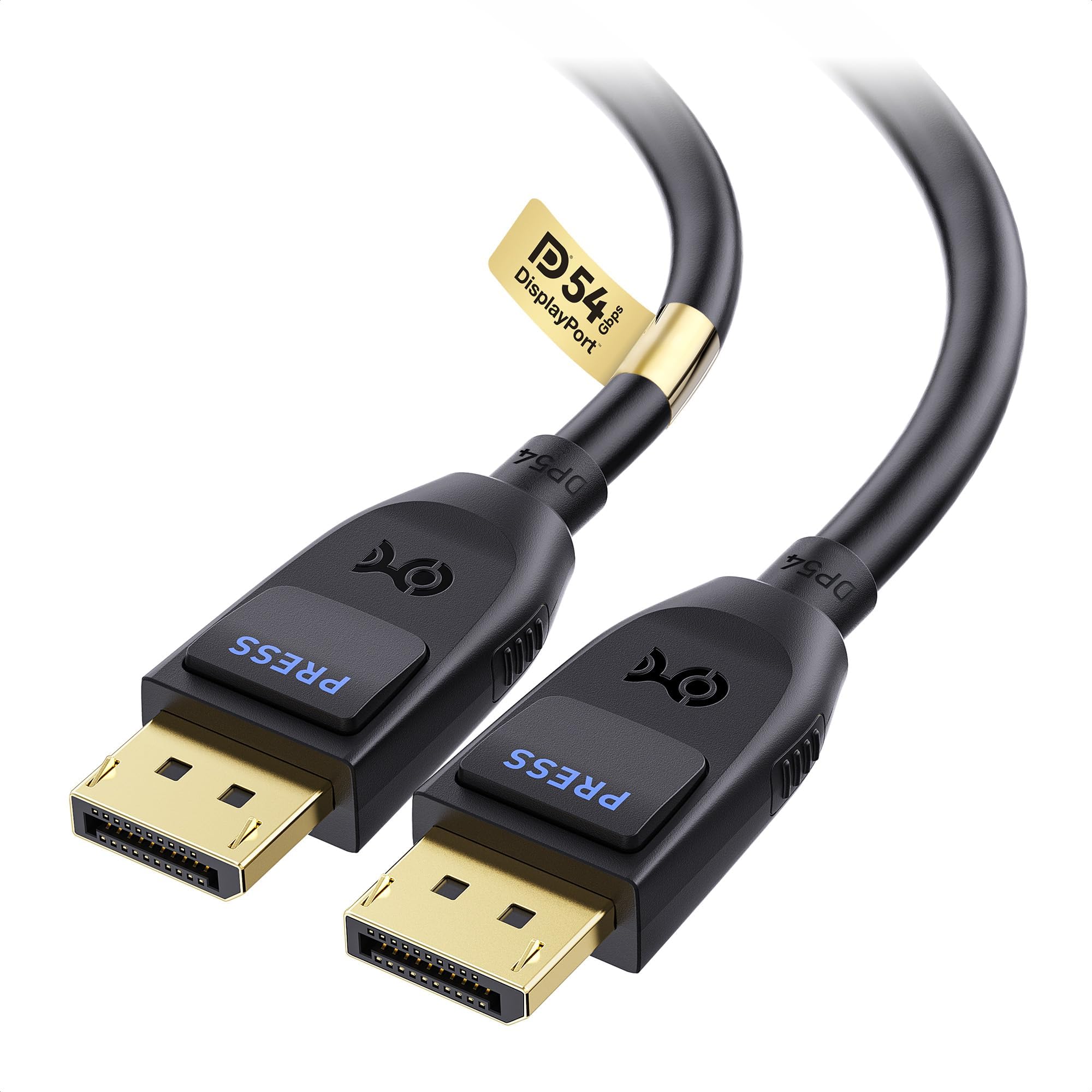 【VESA Certified】Cable Matters 54Gbps DisplayPort 2.1 Cable - 3m, DP Cable, Supports 8K 165Hz/4K 500Hz, FreeSync/G-SYNC/HDR Compatible, Gaming Monitor, PC, RTX 4080/4090, RX 7900, DisplayPort 2.1