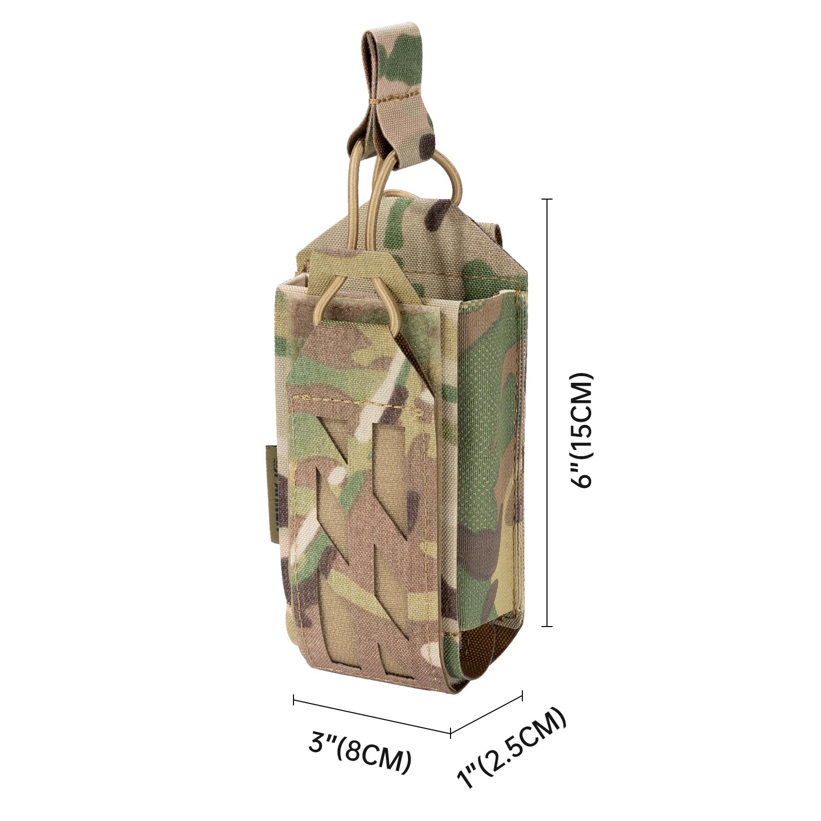 EXCELLENT ELITE SPANKER Molle Porte Radio Tactique Poche Radio Militaire pour IA Sécurité et Le Sauvetage
