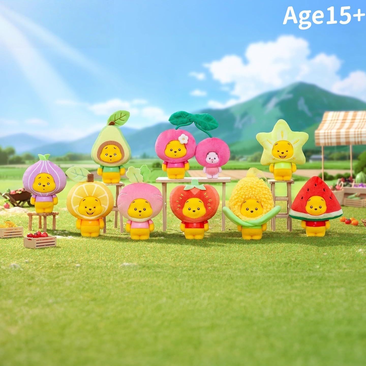 Photo 1 of MINISO Disney Winnie The Pooh Orchard Series Blind Box, Cute Figurine Collectible, Multicolor, 3x3x5 Inches,Birthday Gift,Random 1pc