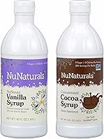 Vista 1 de Nunaturals Jarabe de chocolate natural y jarabe de vainilla juntos en un práctico paquete
