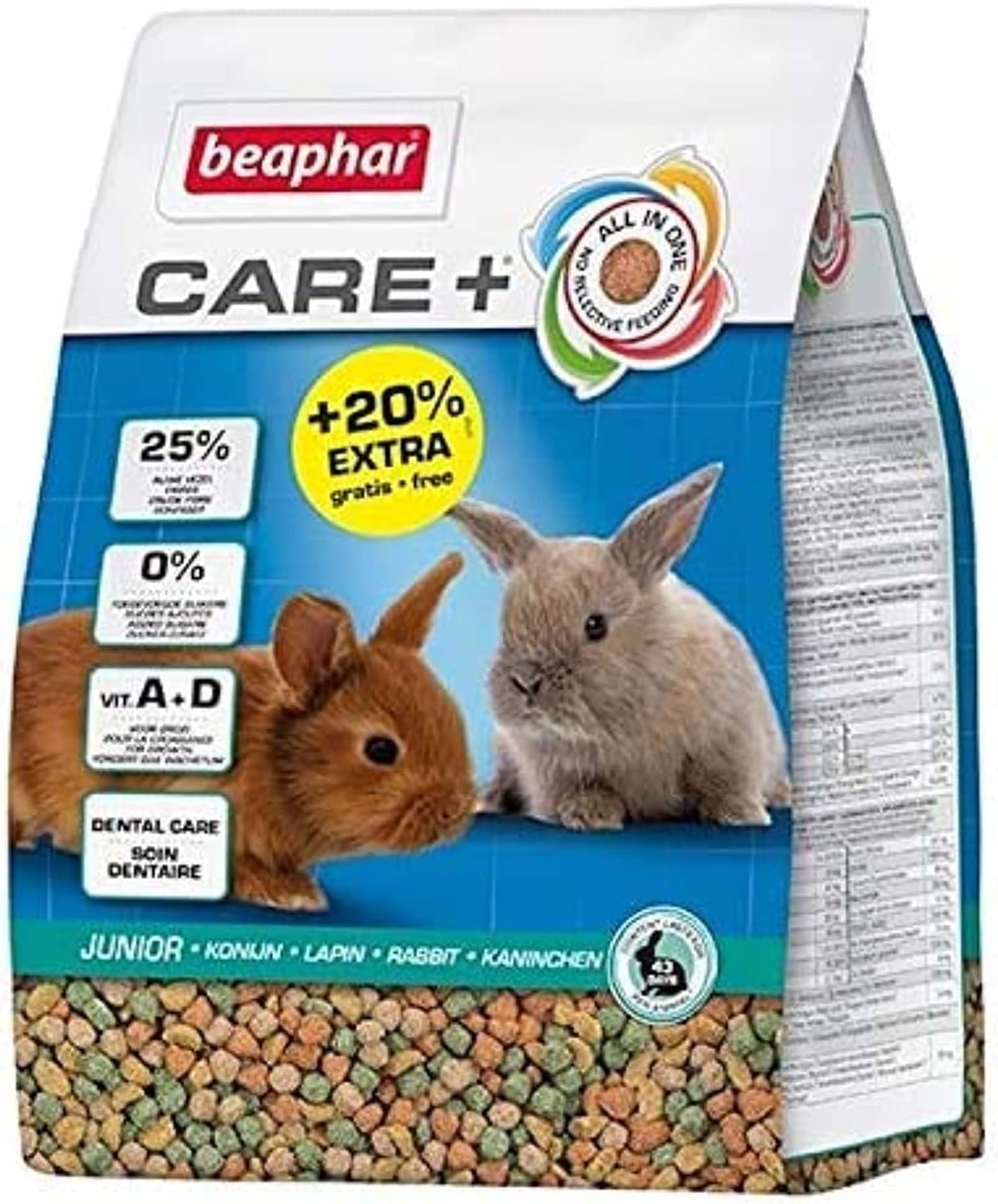 for Junior Rabbit Food Bonus Bag - 1.5kg