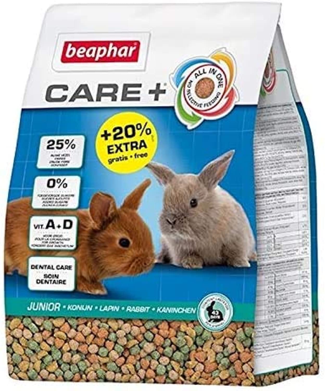 for Junior Rabbit Food Bonus Bag - 1.5kg