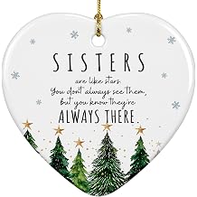 Sister Sister Ornament, Gifts for Sisters, Bestie Gift