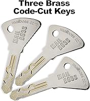 Vista 9 de Mail Boss 7174 Townhouse, buzón de seguridad decorativo con bloqueo de montaje en pared de bronce para el hogar, mediano