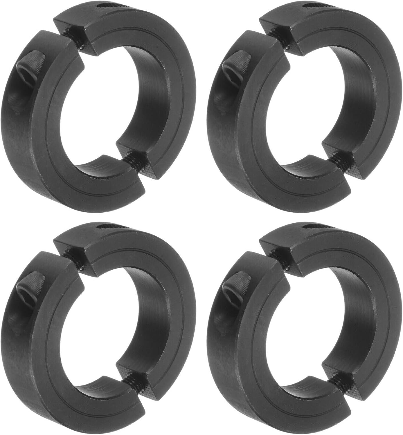 Toolparts And Accessories 4pcs Double Split Shaft Collar 1-5/8 Bore Clamping Collar 2-5/8 OD #45 Steel (#CN#130824-13276)
