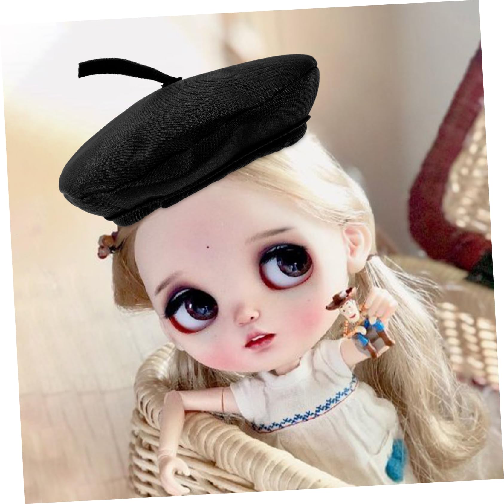 Amazon.co.jp: WESIEVYA ミニチュア用ベレー帽 ドールハウス飾り 工芸