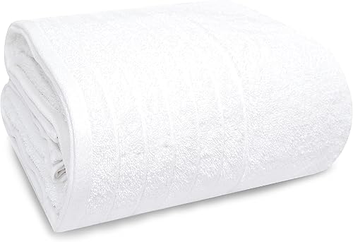 Tens Towels Paquete de 1 toalla de baño jumbo de 40 x 80 pulgadas, extragrande y ligera, se seca más rápido, 100% algodón, súper suave y absorbente,