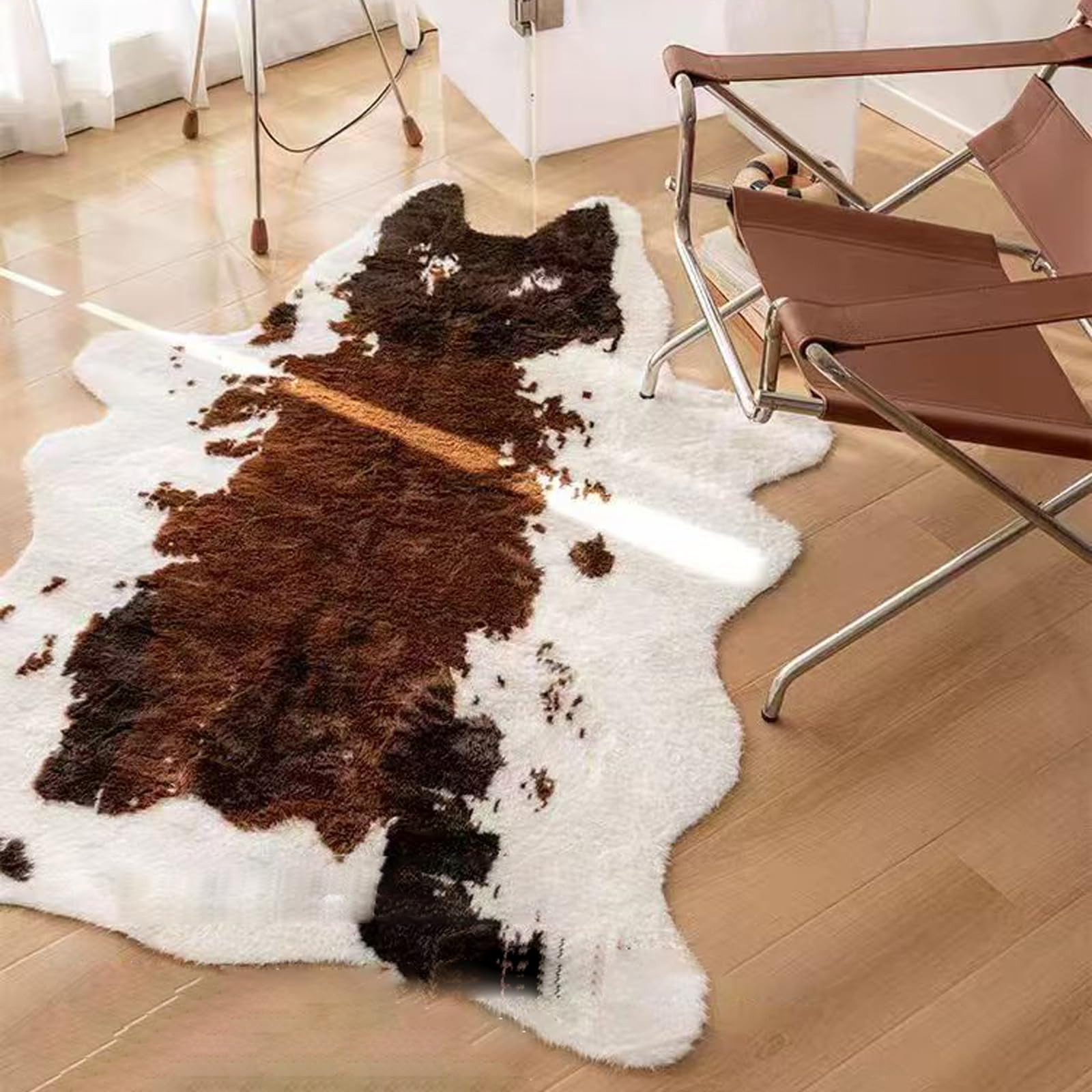 Tapis à imprimé zèbre,Tapis Peau de Vache,Tapis imprimé Cowhide,Tapis imprimé Animal,imprimé Animal Tapis pour la Maison,Lavable,suède Artificiel,pour l'espace de Vie,Le Salon,la Chambre