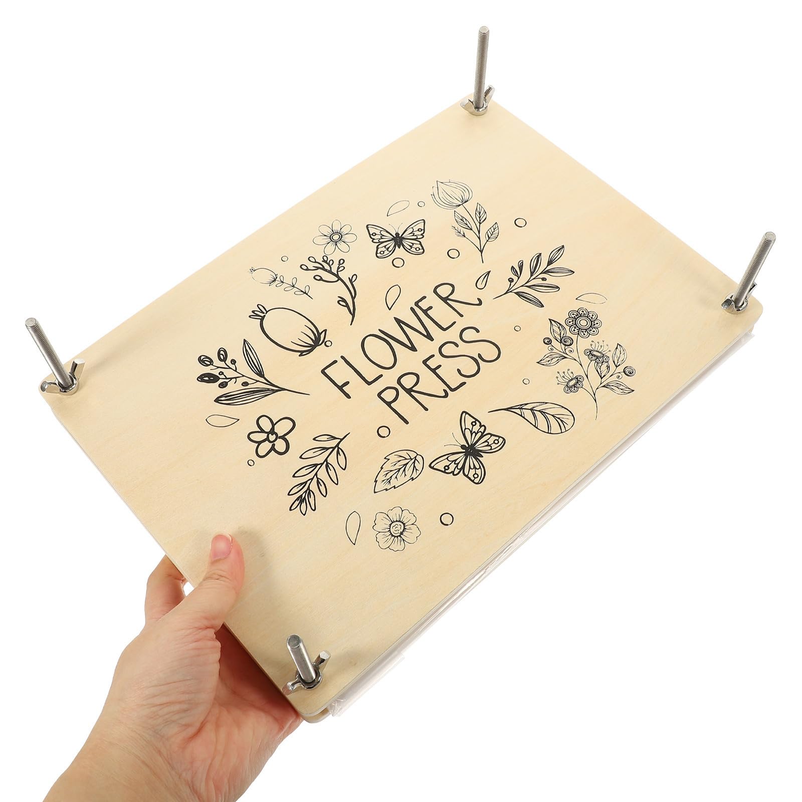 YARNOW Kit Pressa per Fiori in Legno per Foglie e Frutta Secca