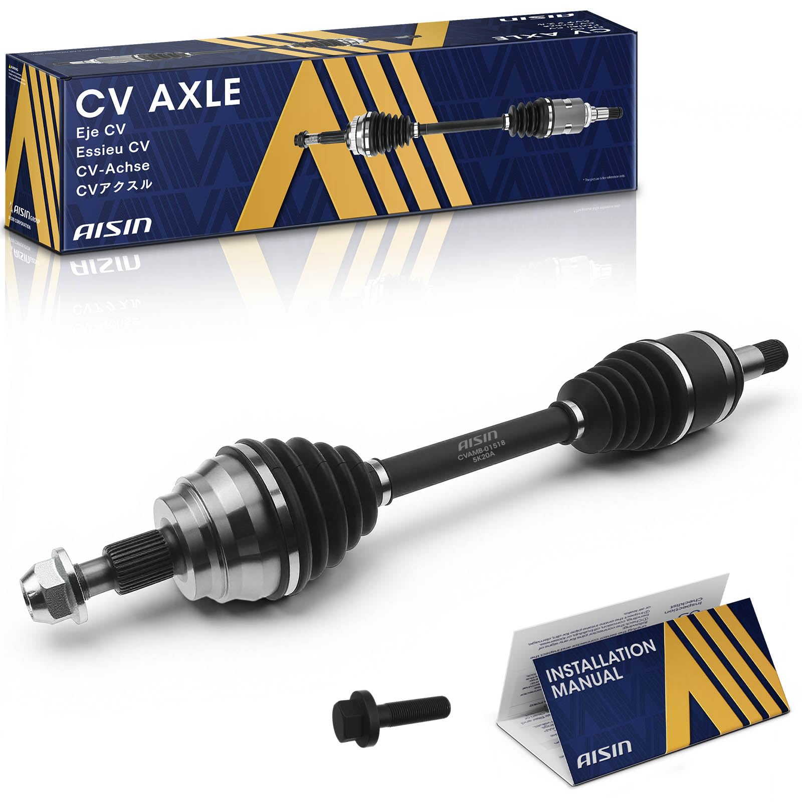 Photo 1 of ***USED***AISIN AFTERMARKET CVAMB-01518 Front Driver CV Axle Shaft Assembly - Compatible with Mercedes-Benz ML350 2012-2015, ML550 2014, GL350 2013-2015, GL450 2013-2014, GL550 2013-2014