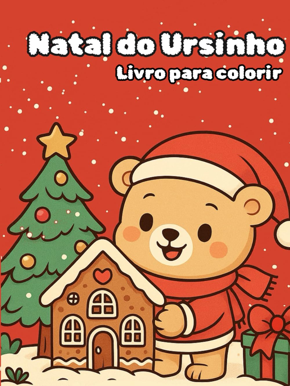 Natal do ursinho: Livro para colorir