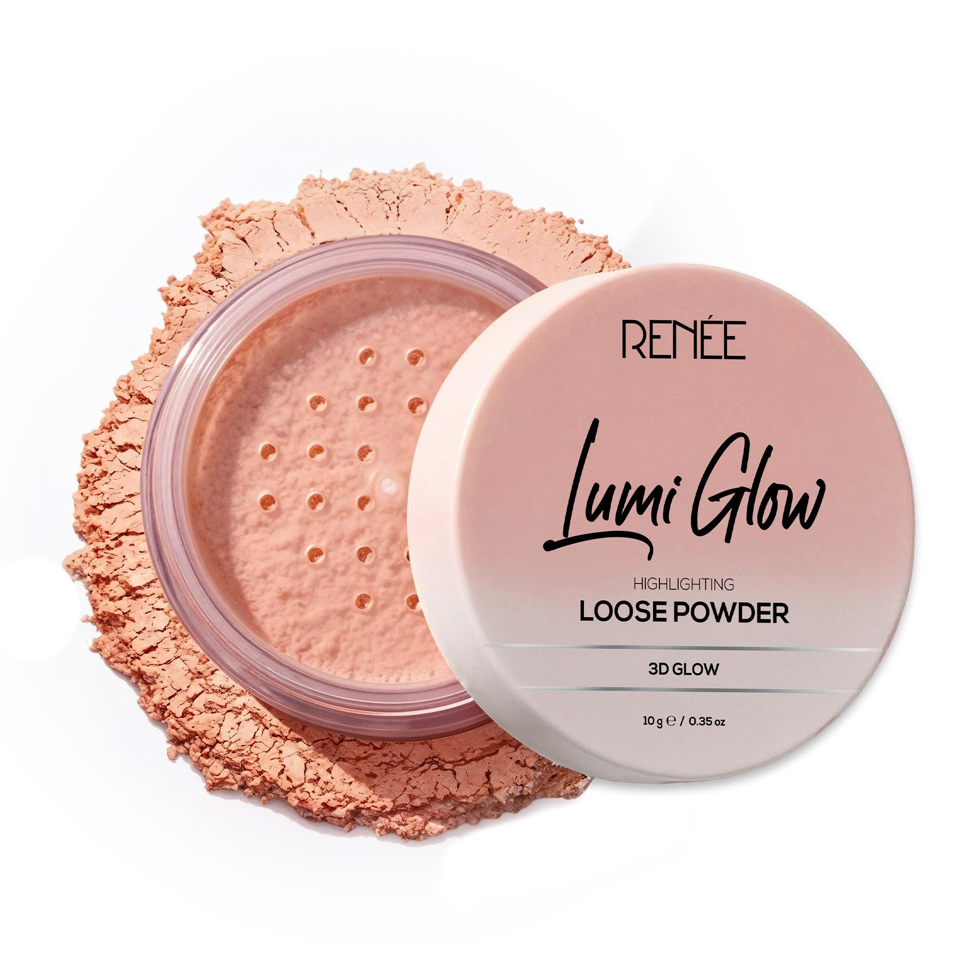 RENEE Lumi Glow Highlighting Loose Powder For Face With Luminous, 3D Glow - Classic Ivory | Sets Makeup, Controls Oil | Lightweight & Long-Lasting, For All Skin Types | 10g-picture-41