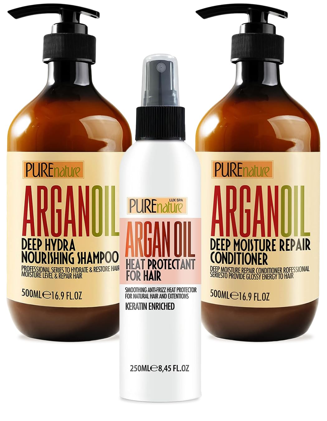Amazon.com : PURE NATURE Moroccan Argan Oil Shampoo and