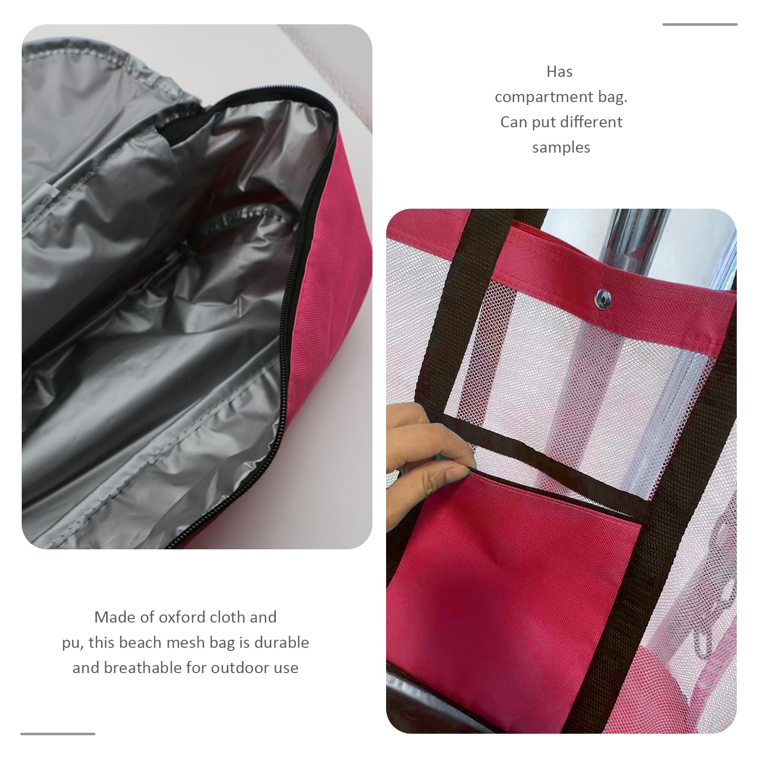 1 sac de plage en filet, 1 paire de lunettes de soleil, sac de plage de grande capacité, sac de voyage, sac en filet polyvalent