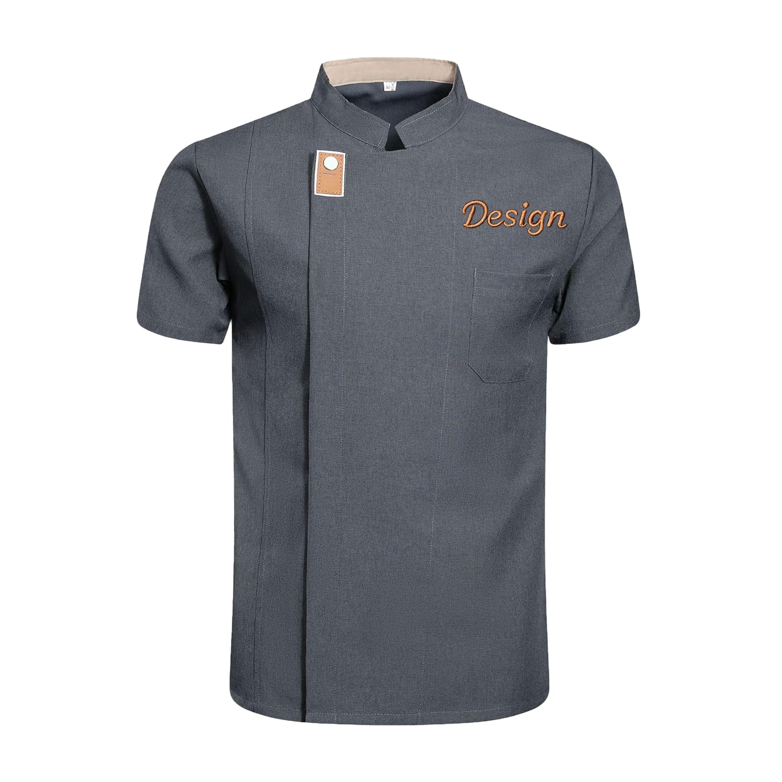 Chaqueta De Chef Personalizada Hombre & Mujer, Personalizable Con Bordado Nombre O Iniciales, Chaquetilla Cocinero Mangas Cortas Y Largas, Uniformes De Cocina Para Hoteles Restaurantes — view 8