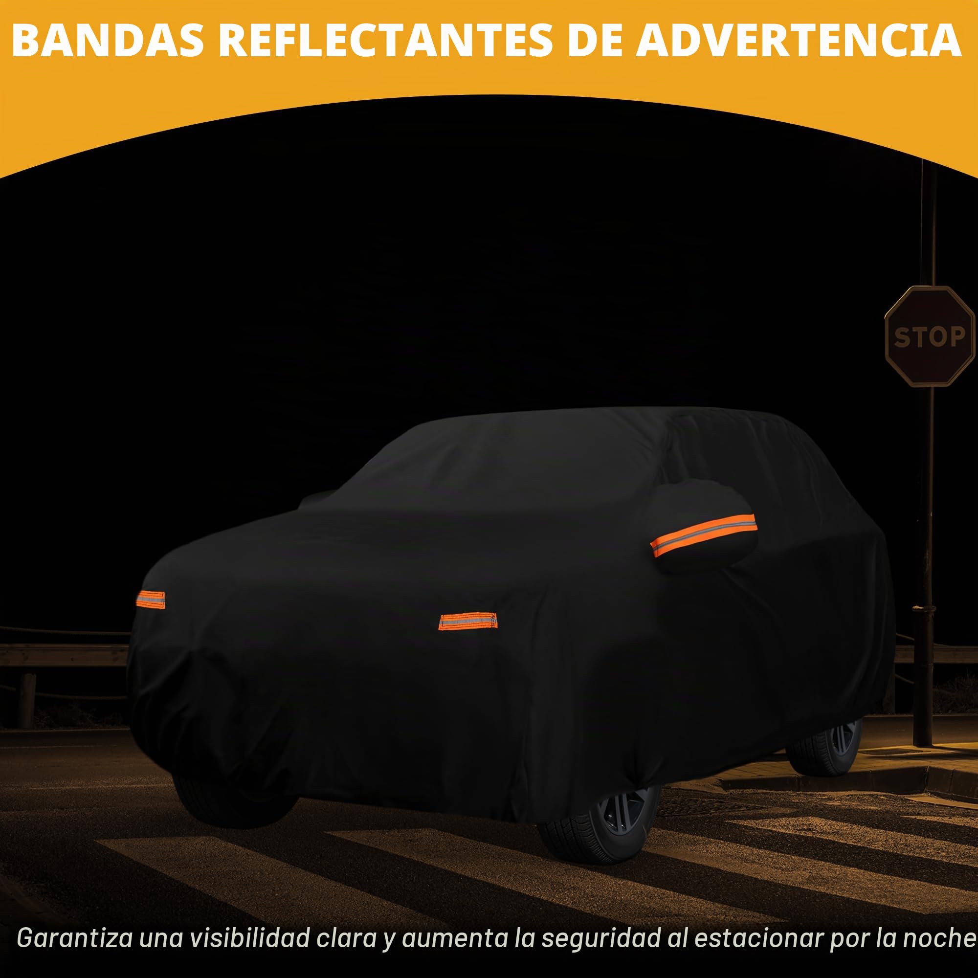 Funda De Coche Impermeable para Audi Q3 12-22 1Pc | Color Negro, Material 190T-Pu, Dimensiones 460X185X140Cm, Anti-Uv, Reflectante, Protección Exterior Completa