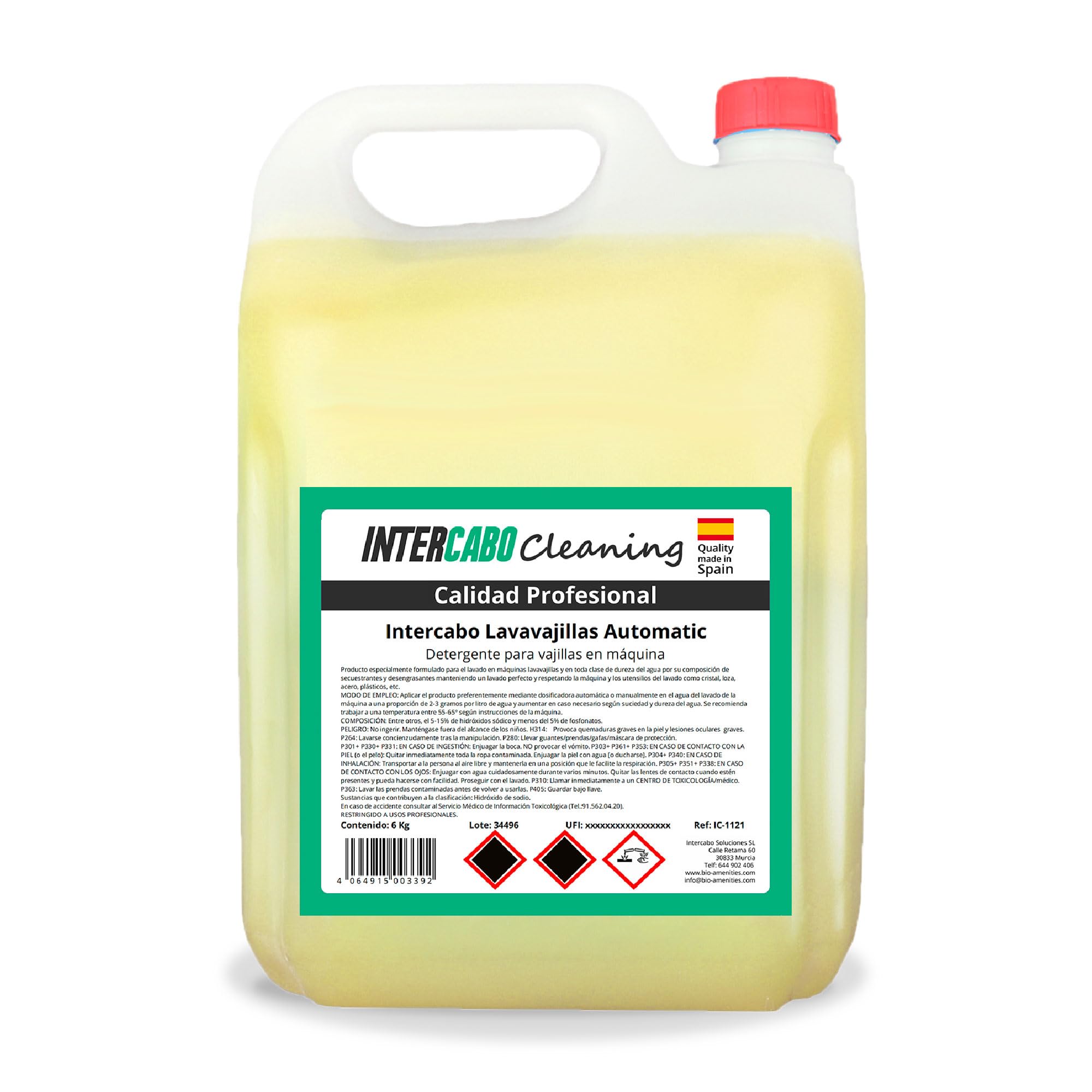 Detersivo Lavastoviglie Professionale – Formula concentrata antigrasso – Rimuove residui alimentari – 5 litri – Uso intensivo per ristoranti, cucine industriali, mense