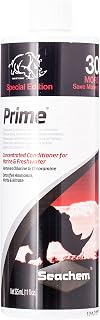 Seachem Prime - utilizado para o tratamento do aquário, auxiliando na desintoxicação completa dos metais pesados e tóxicos encontrados na água da torneira - 325 ml (25% bonificado)
