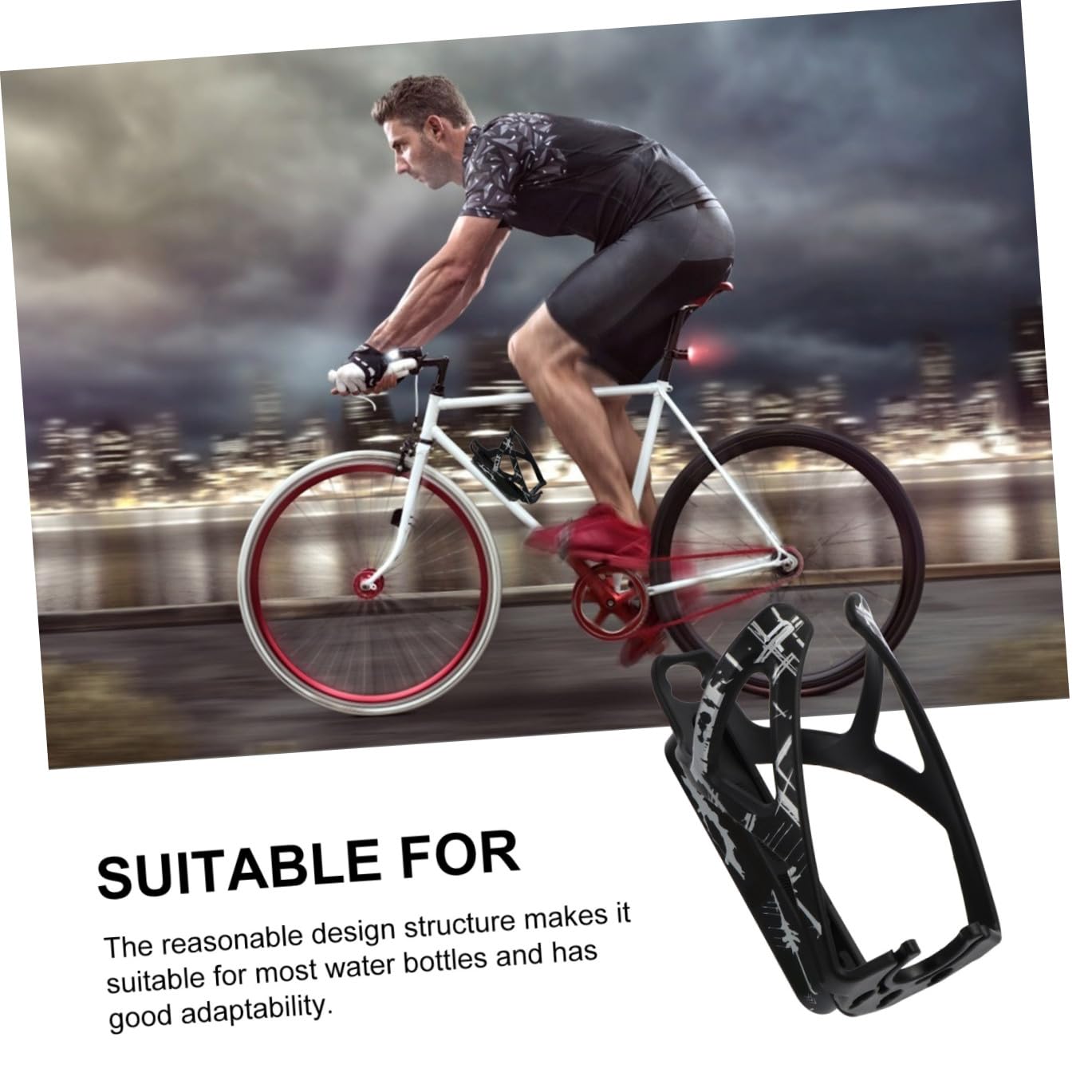 Supvox 3 Stücke Fahrrad Kunststoff Wasser Flasche Für Straße Berg Einfach Installieren Modische Look