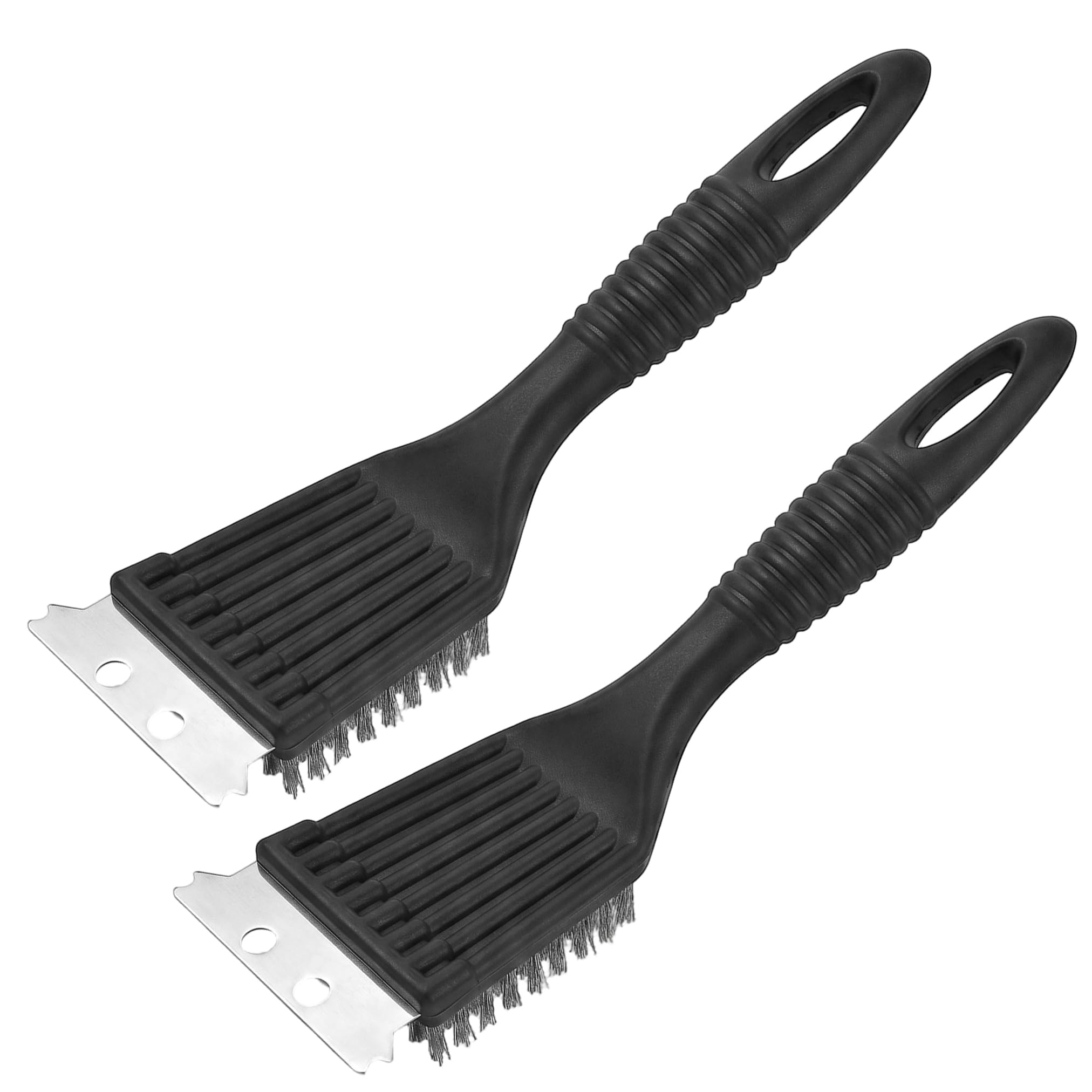 2 Stainless Steel Grill Brush with Rust-Proof Bristles BBQ Cleaner
