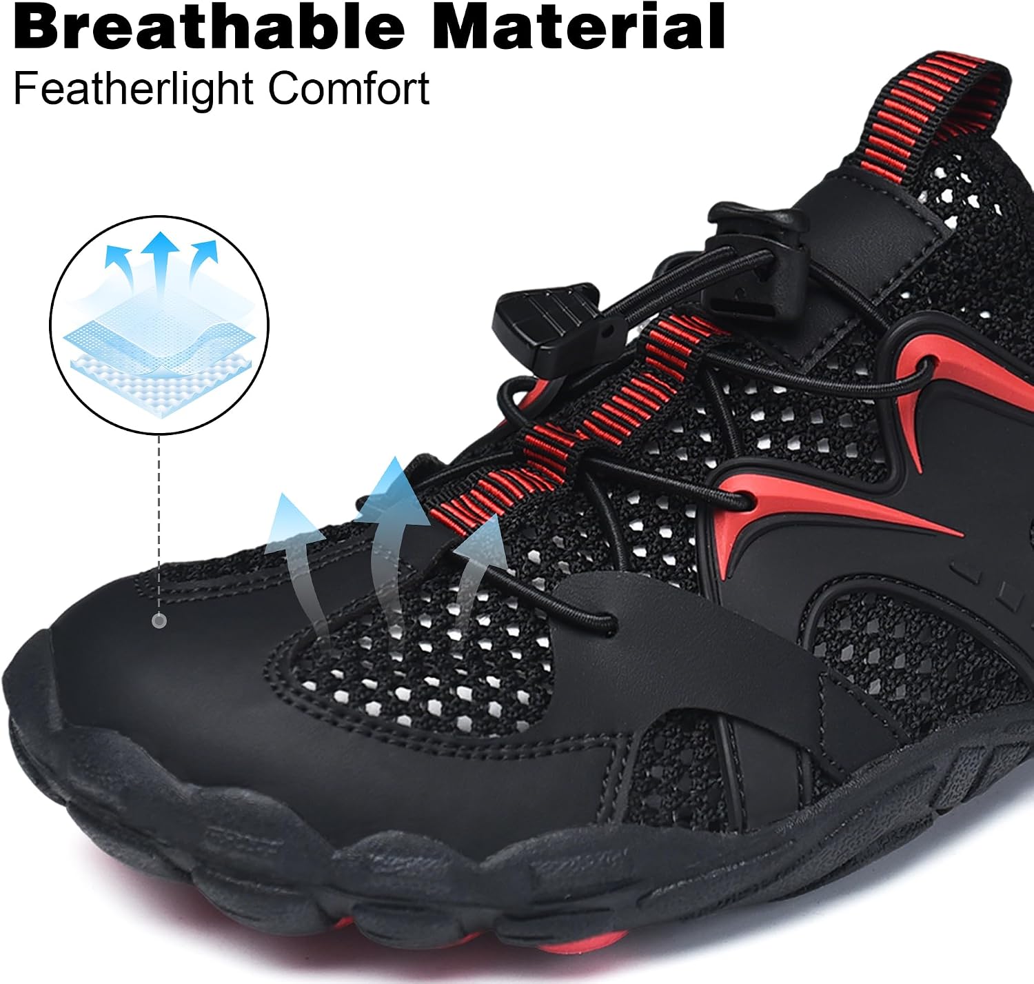 Water Shoes for Men and Women, Swim Shoes, Beach Shoes, Quick-Dry Non-Slip Shoes for Pool, Walking, Fishing, Kayaking and Water Sports