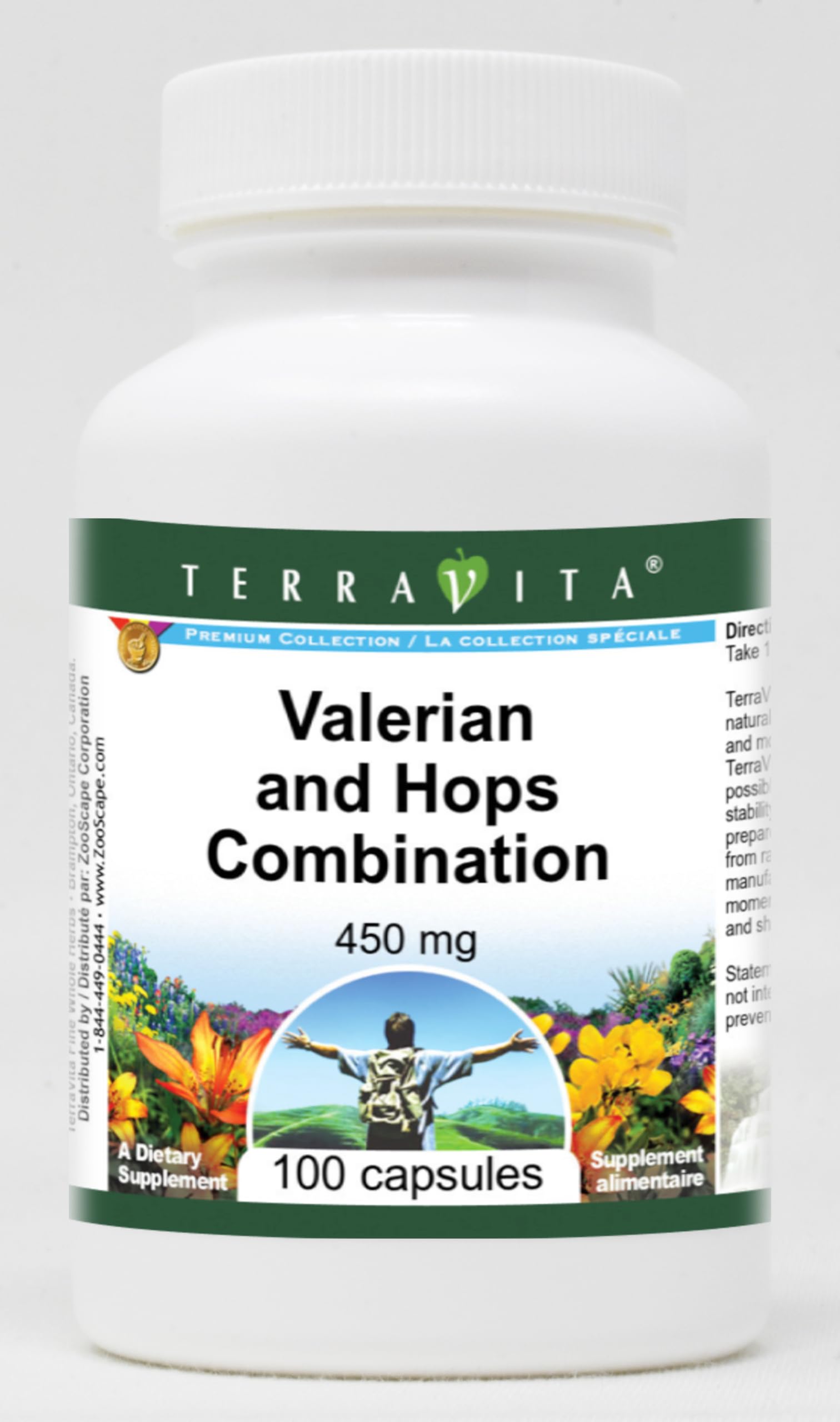 Valerian And Hops Combination 450 Mg 100 Capsules Zin 513920