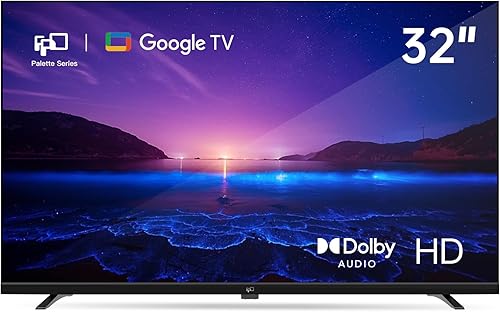 FPD Smart TV de 32 pulgadas Google TV HD 720p con Google Play y Google Cast integrado, HDR 10, Dolby Audio, control remoto por voz, Stream Live TV