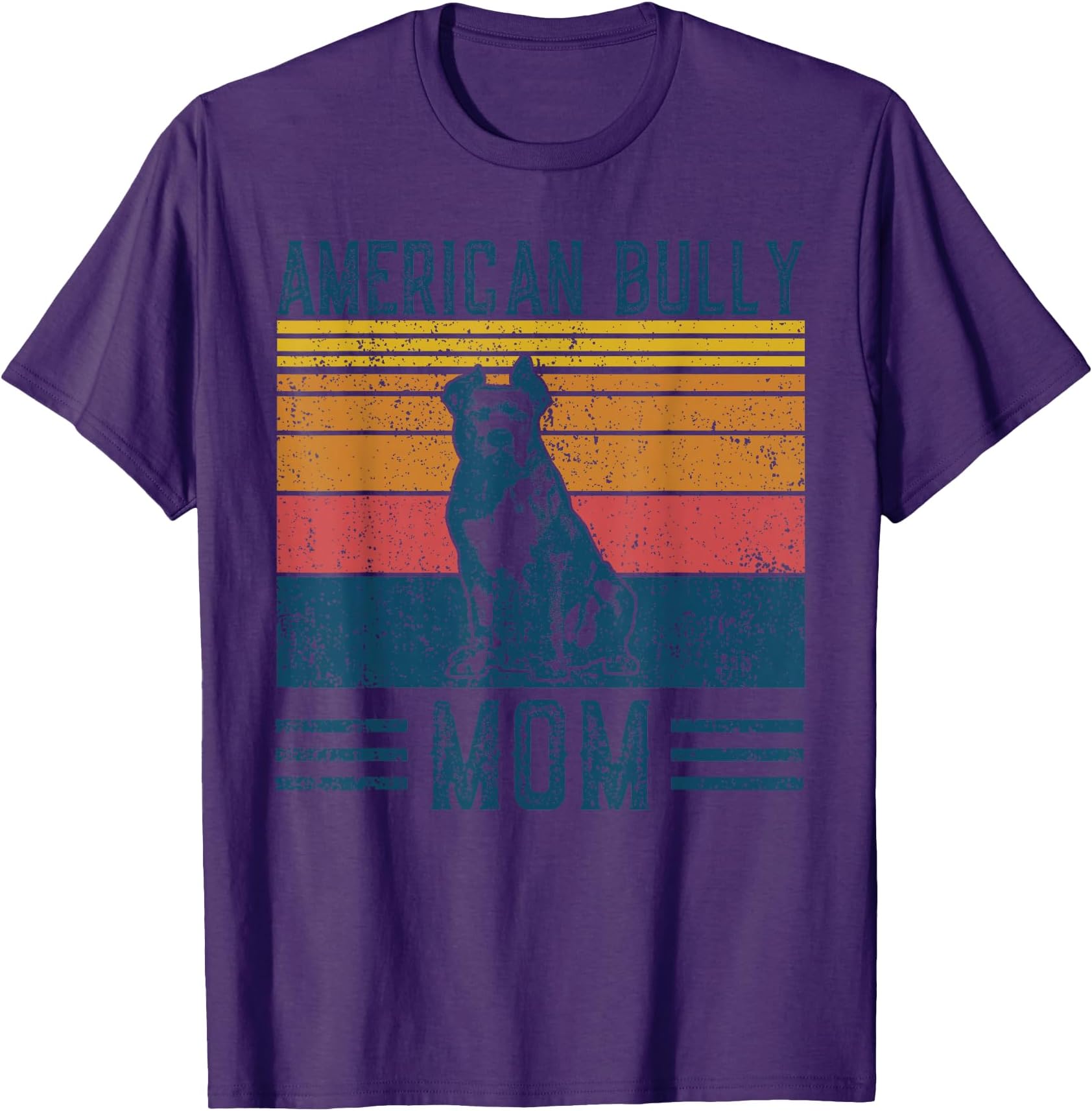 Dog American Bully Mom - Vintage American Bully Mom T-Shirt