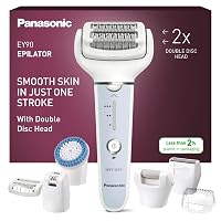 Panasonic ES-EY90 Epilatore Bagnato e Asciutto, Doppio Disco con 60 Pinzette