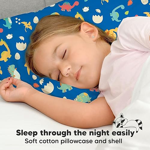 Miniatura 7 de KeaBabies Almohada para niños pequeños con funda de almohada, almohadas de algodón suave de 13 x 18 pulgadas para dormir, lavable a máquina, para